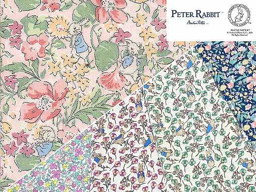 リバティプリント Peter Rabbit(TM)  Collection 1月30日(金)0時発売 ホビーラホビーレオリジナルカラーのご予約承り中！1月29日(木)17時まで　☆ログインしてご覧ください！☆