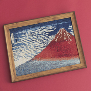 刺しゅうで描くアート ～北斎 浮世絵の世界～