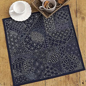 刺し子のマルチクロス＜形あわせ＞（刺し子糸なし）