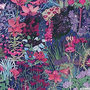 リバティプリント アリスズ・ガーデン＜30N＞生地 （ホビーラホビーレオリジナル）2025AW