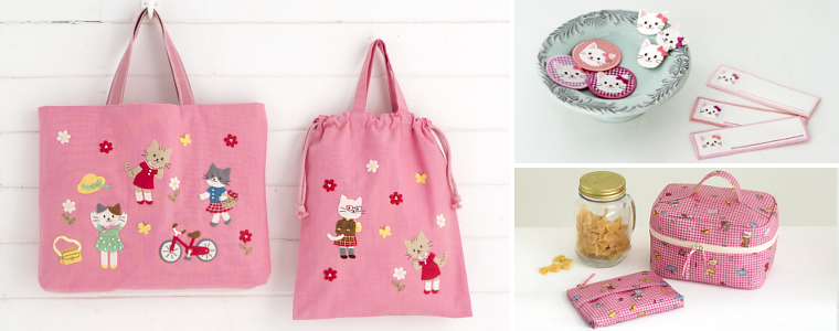 みんな仲良し~ねこのともだち~ | リバティ 生地、編み物、刺繍 みんな仲良し~ねこのともだち~ | リバティ 生地、編み物、刺繍