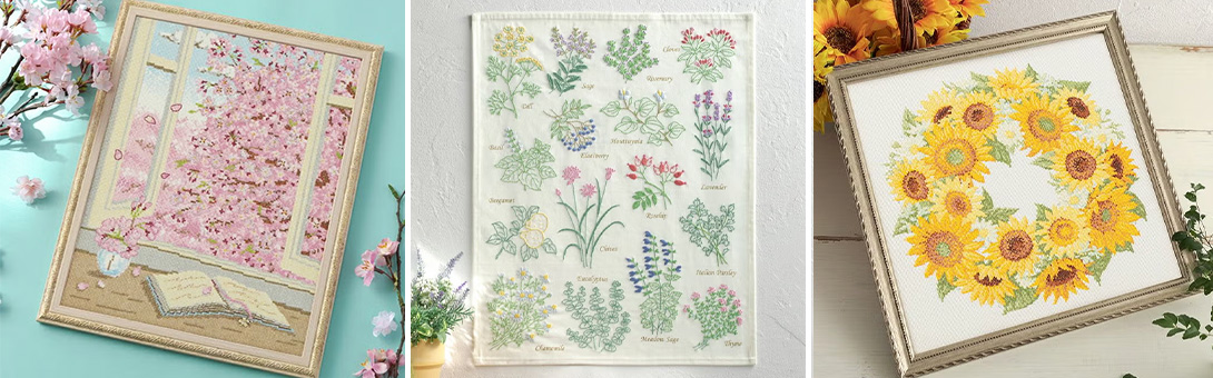 四季を彩るフラワー | リバティ 生地、編み物、刺繍、刺し子のことなら